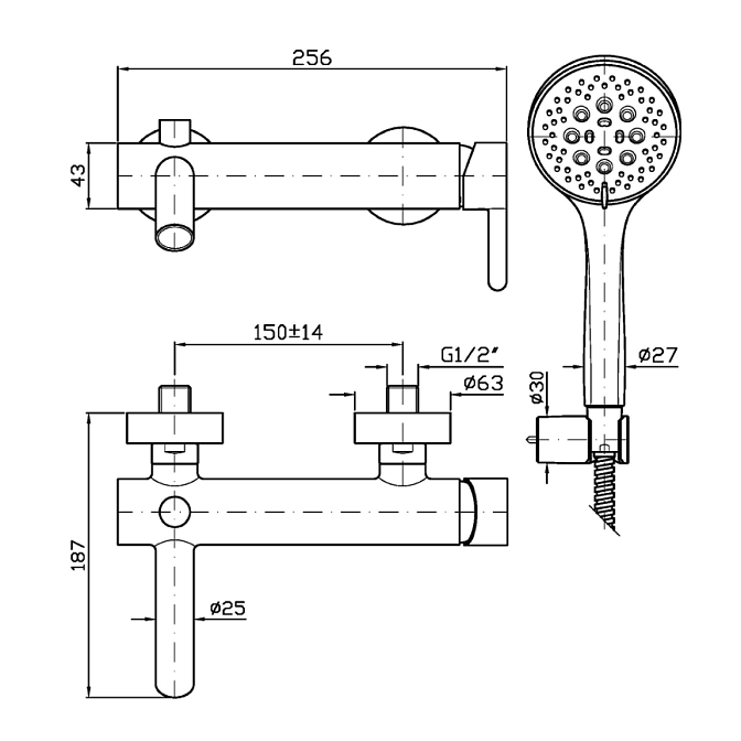 Смеситель для ванны Zucchetti  - фото-2 | interior market
