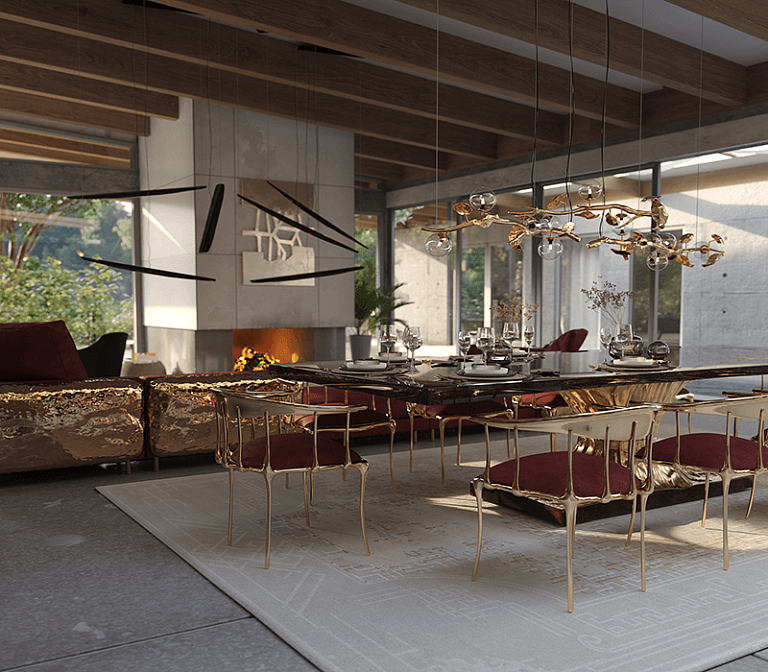 Обеденный стул Boca do Lobo Nº 11 Burgundy Chair - фото-7 | interior market