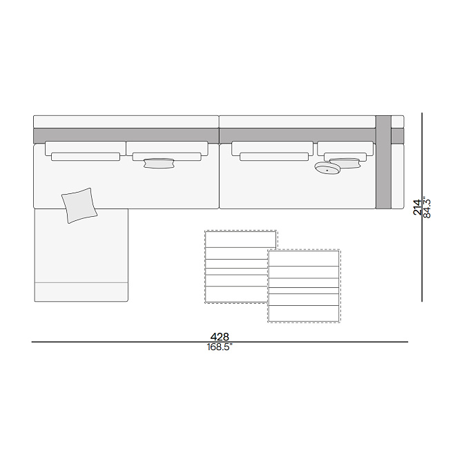 Угловой диван для улицы Manutti Kumo - фото-2 | interior market