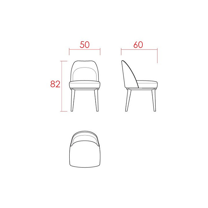 Обеденный стул JNL MUSE - фото-3 | interior market