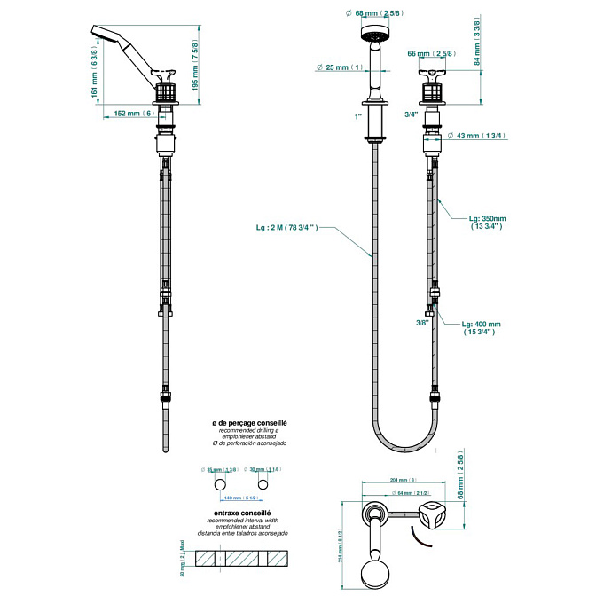 Смеситель для ванны THG System - фото-2 | interior market