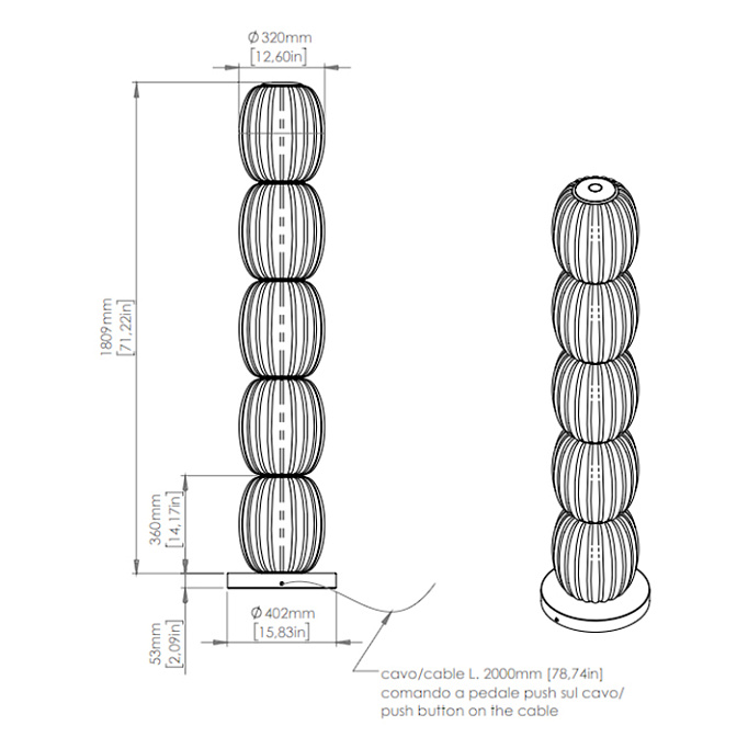 Торшер  Contardi Alma Totem - фото-4 | interior market