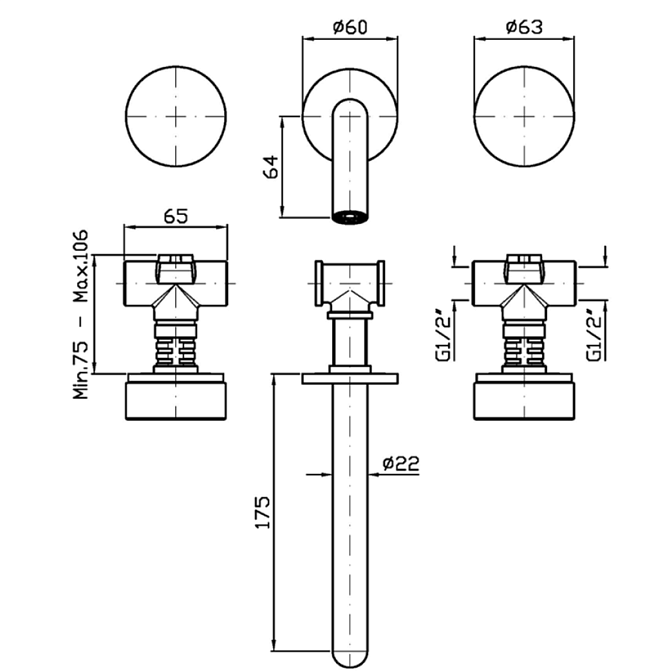 Смеситель для раковины Zucchetti  - фото-2 | interior market