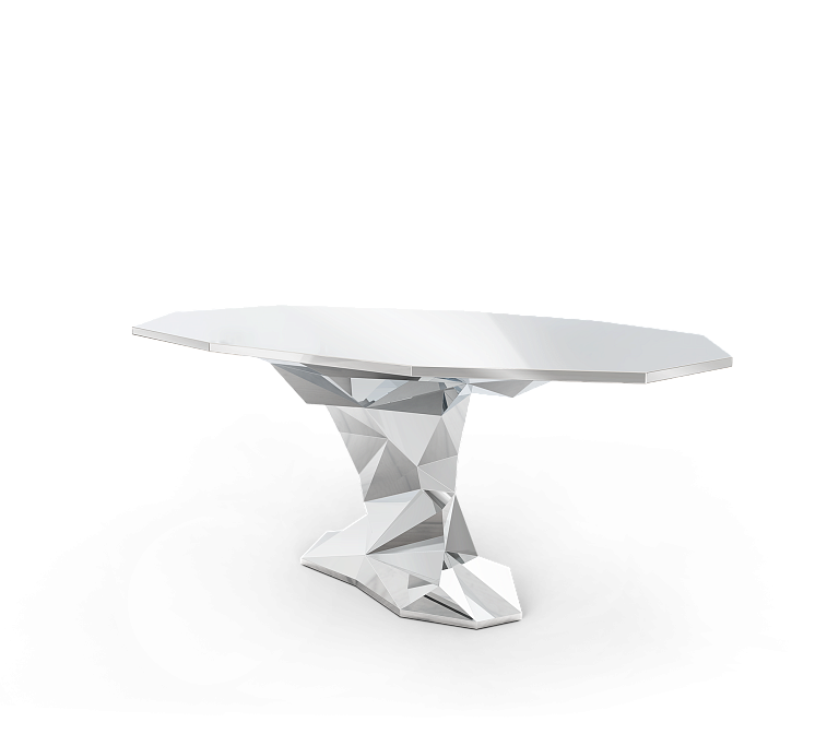 Обеденный стол Boca do Lobo Bonsai Silver Dining Table - фото-2 | interior market