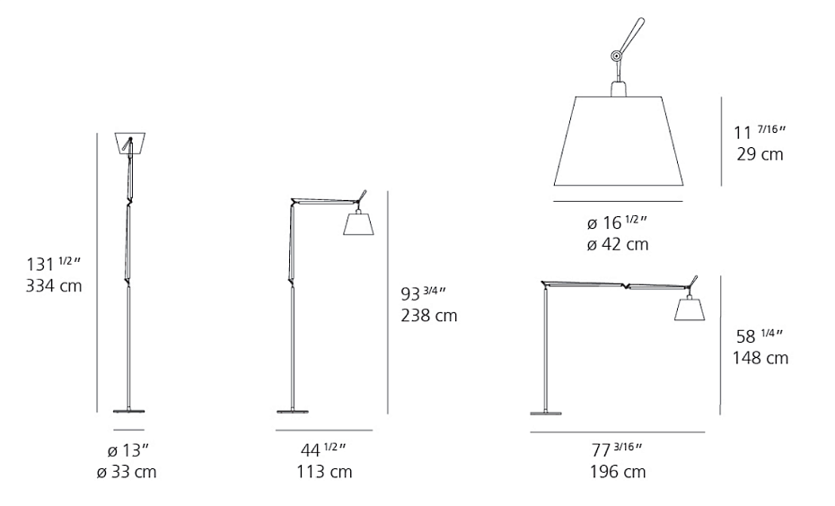 Торшер  Artemide Tolomeo Floor Mega - фото-3 | interior market