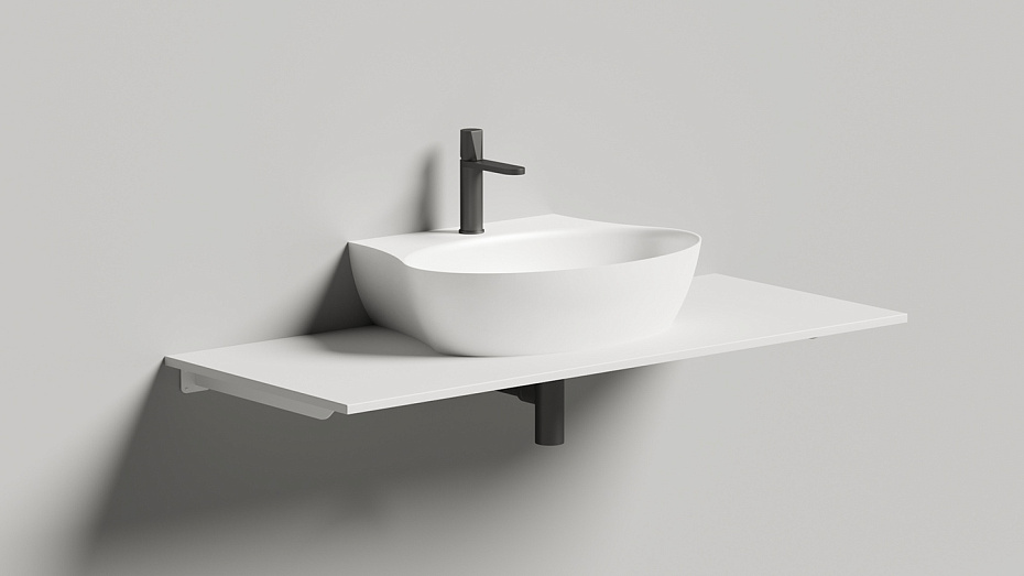 Раковина подвесная матовая SALINI ALDA WALL 01 - фото-4 | interior market