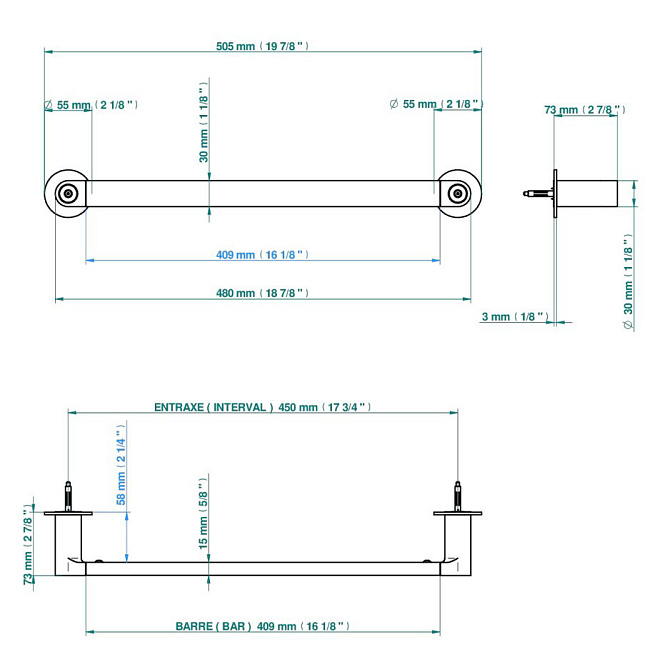 Держатель для полотенец THG ZOOM.7 - фото-2 | interior market