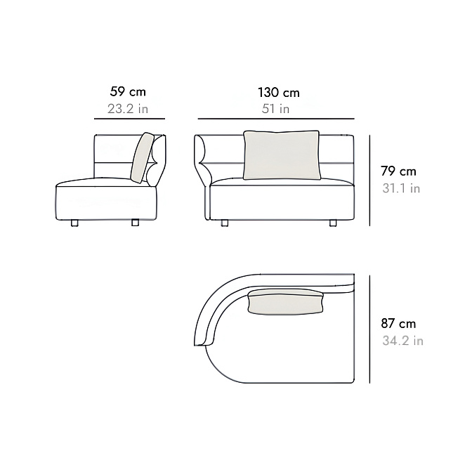 Модульный диван PUNT Sena - фото-5 | interior market