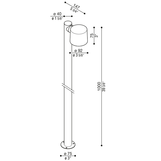 Уличный светильник  Lombardo Kit Clic Post 40 - фото-4 | interior market