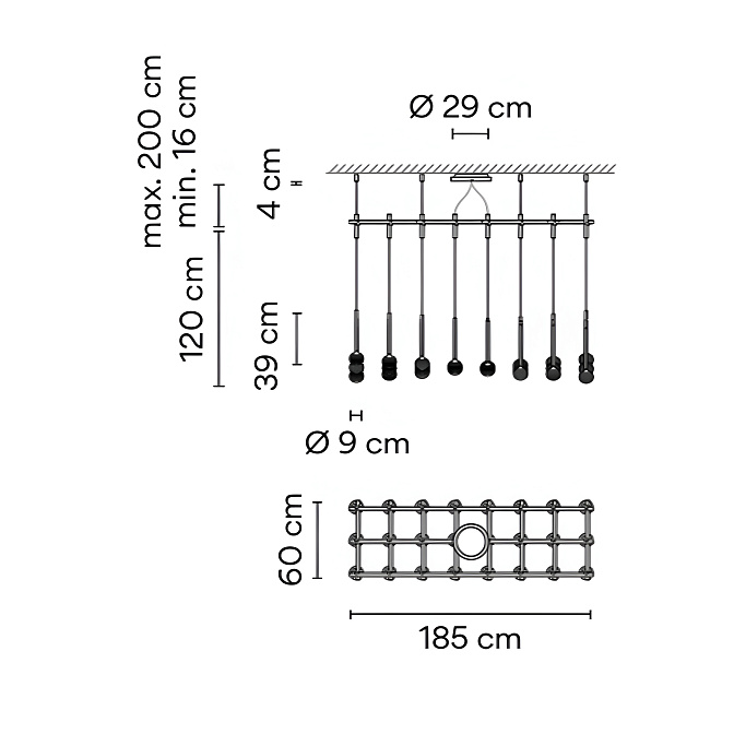 Потолочный светильник  Vibia Algorithm grid - фото-3 | interior market