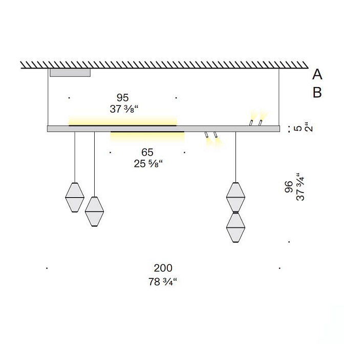 Потолочный светильник  De Padova Linear Light System - фото-5 | interior market
