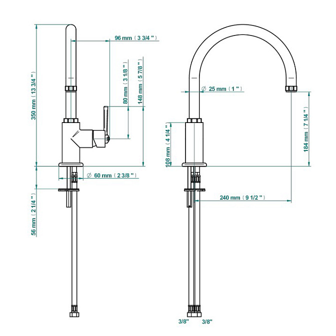 Смеситель для кухни THG  - фото-2 | interior market