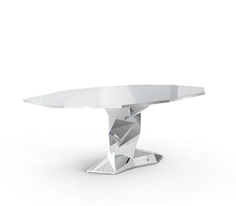 Обеденный стол Boca do Lobo Bonsai Silver Dining Table - фото-3 | interior market