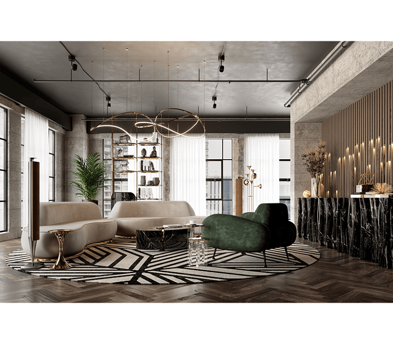 Журнальный столик Boca do Lobo Monet Gold Side Table - фото-6 | interior market