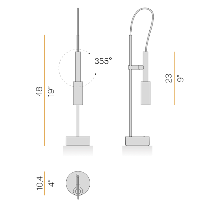 Настольная лампа Panzeri Tubino plus - фото-6 | interior market