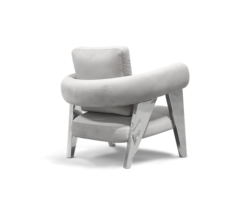 Кресло Boca do Lobo Ethereal Silver Armchair - фото-4 | interior market