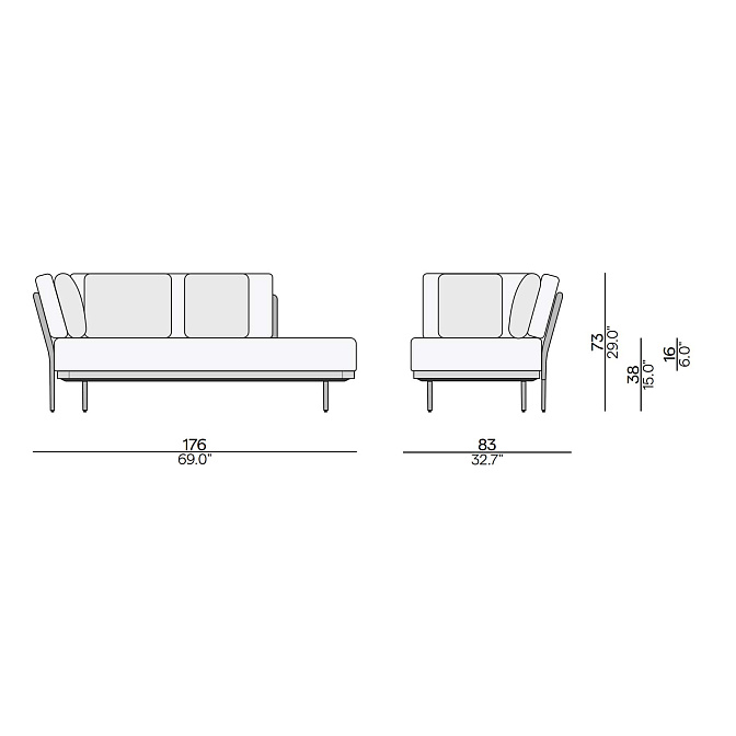 Угловой диван для улицы Manutti Flows - фото-2 | interior market