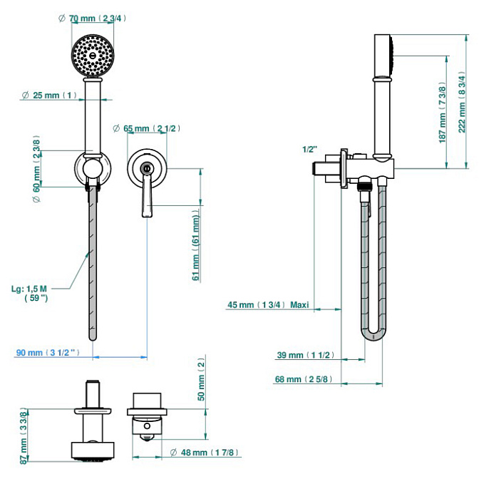 Встраиваемый смеситель THG  - фото-2 | interior market