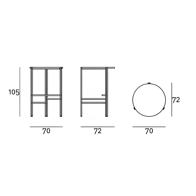 Барный стол-табурет Etoile Living Divani - фото-4 | interior market