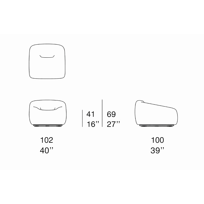 Кресло Paola lenti Smile - фото-4 | interior market