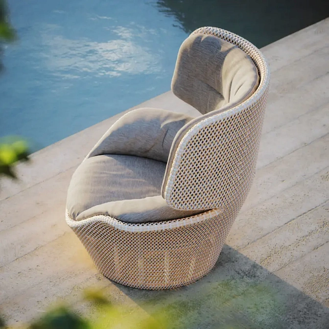 Кресло для улицы Dedon Seashell Grand Wing Chair - фото-2 | interior market