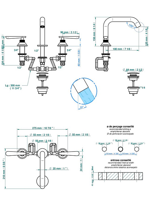 Смеситель для раковины THG Dean - фото-3 | interior market