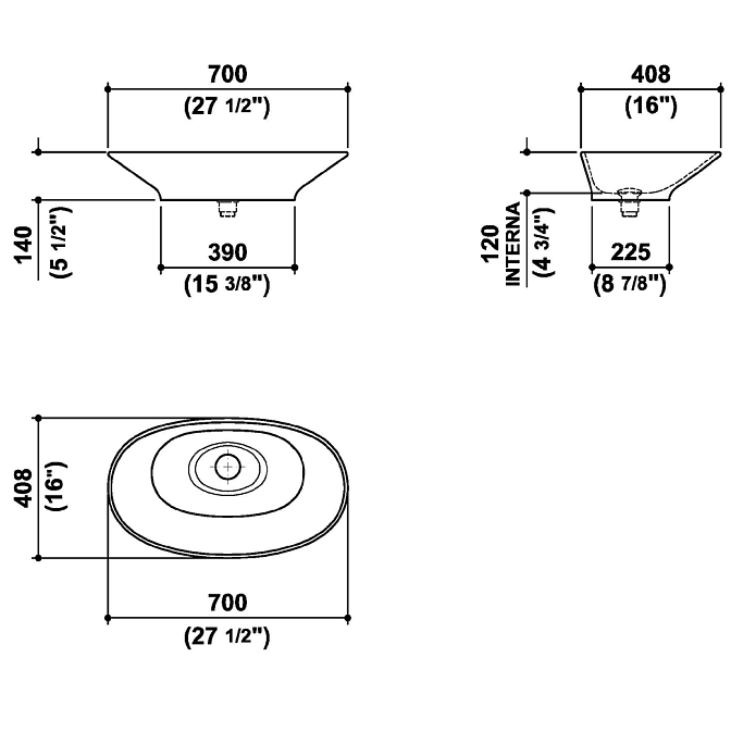 Раковина в ванную Zucchetti AGORA - фото-5 | interior market