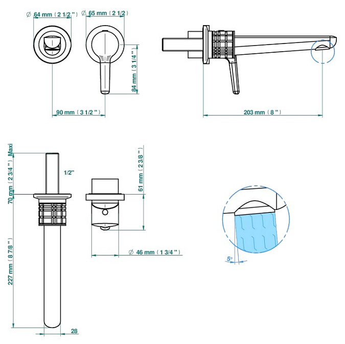 Смеситель встраиваемый THG System - фото-2 | interior market