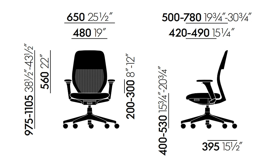 Офисное кресло Vitra ACX Mesh - фото-5 | interior market