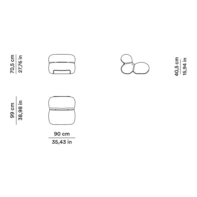 Кресло Tacchini LINA - фото-4 | interior market