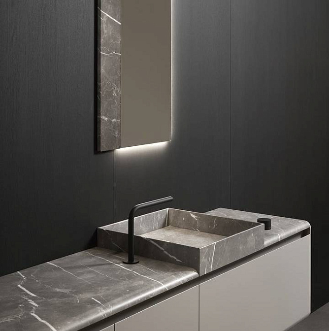 Комплект мебели с раковиной, LED подсветка 3000K Antonio Lupi OKURA - фото-4 | interior market