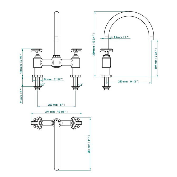 Смеситель для раковины THG Les Ondes - фото-2 | interior market