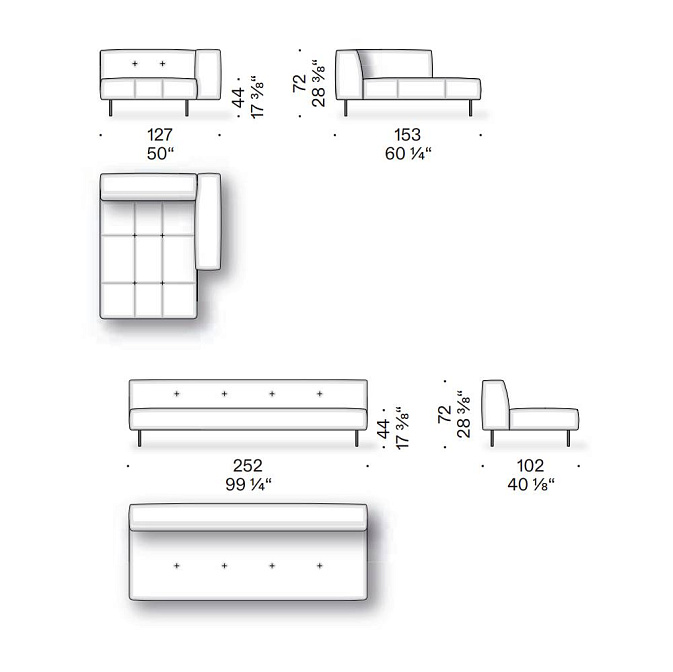 Диван модульный De Padova EREI - фото-4 | interior market