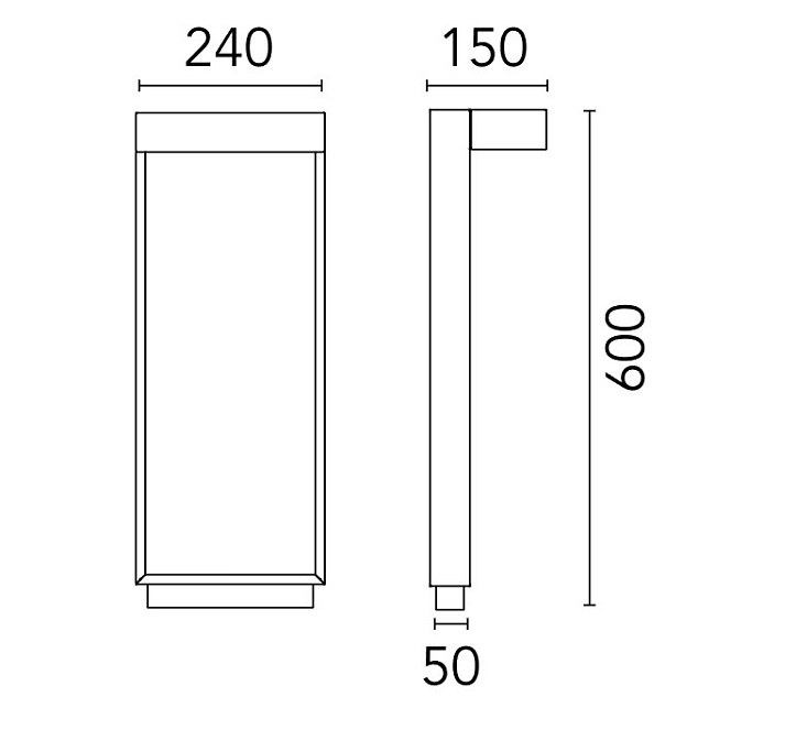 Технический свет Flos Mile Bollard 2 600 Mono - фото-3 | interior market