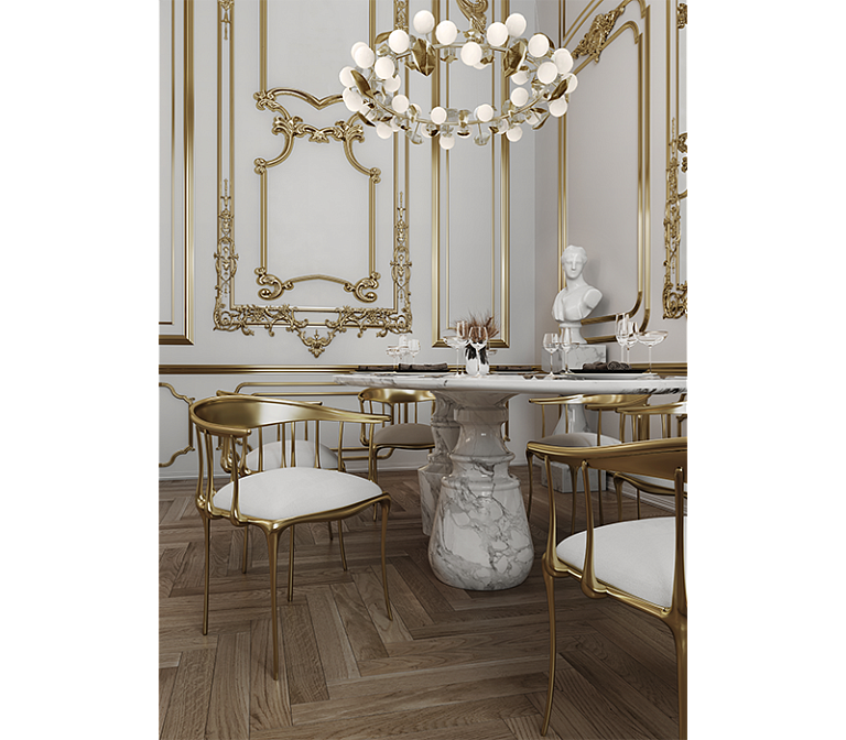 Обеденный стол Boca do Lobo Pietra Oval Estremoz Dining Table - фото-7 | interior market