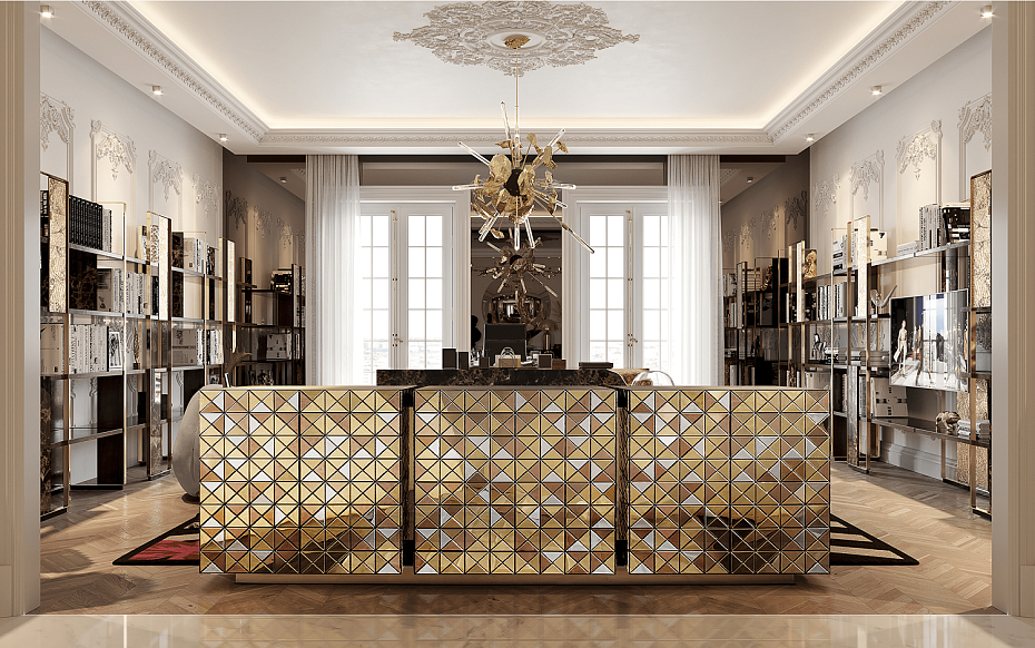 Комод Boca do Lobo Pixel Anodized - фото-5 | interior market
