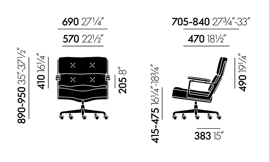 Офисное кресло Vitra Lobby Chair ES 104 - фото-5 | interior market