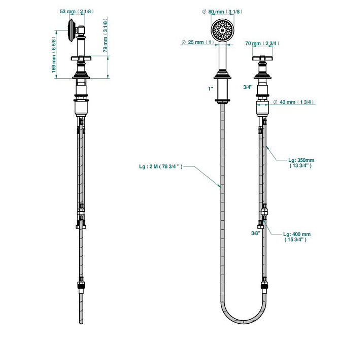 Смеситель для ванны THG  - фото-2 | interior market