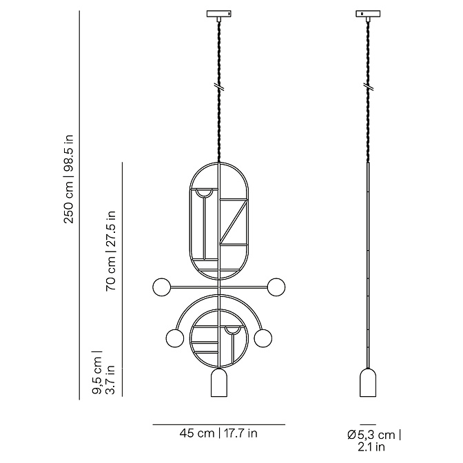 Потолочный светильник NOMON Wooden Dots - фото-3 | interior market