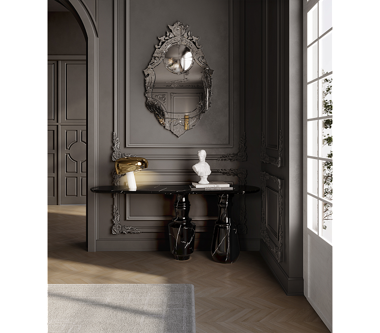 Консоль  Boca do Lobo Pietra Nero Marquina Console - фото-5 | interior market