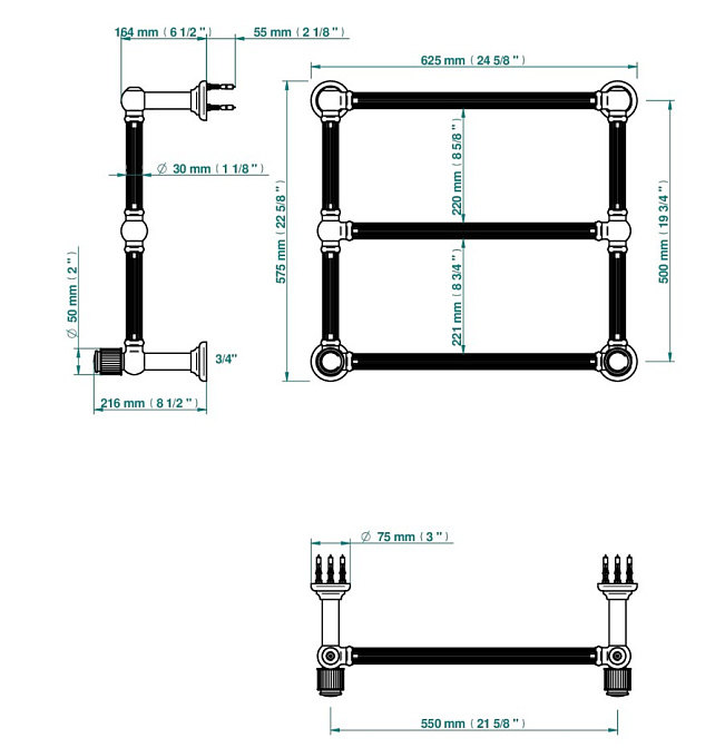 Полотенцесушитель THG Jaipur - фото-2 | interior market