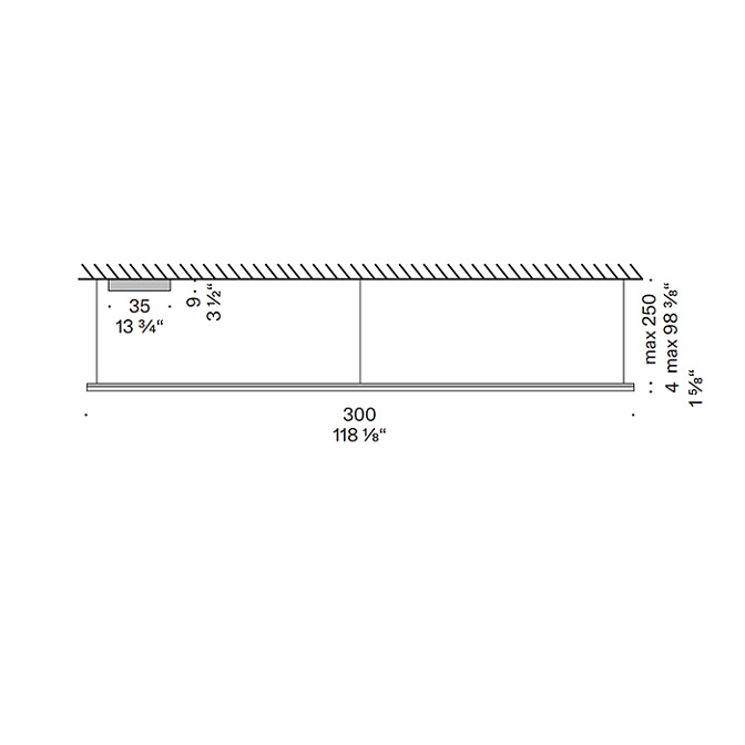 Потолочный светильник  De Padova CUT BACK LINEAR - фото-6 | interior market