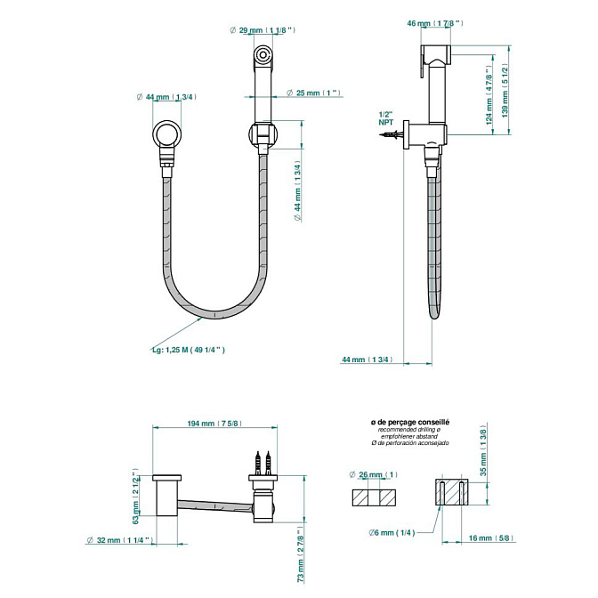 Смеситель для биде THG ZOOM.12 - фото-2 | interior market
