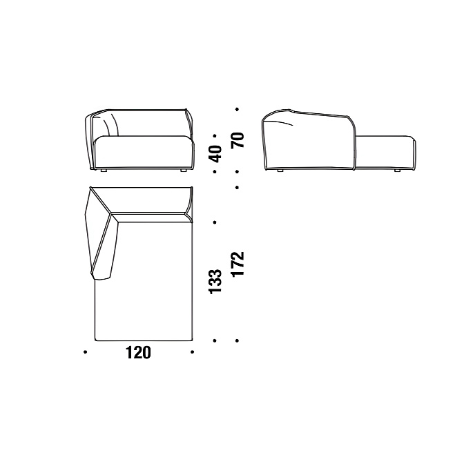 Модульный диван Moroso M.a.s.s.a.s. - фото-3 | interior market