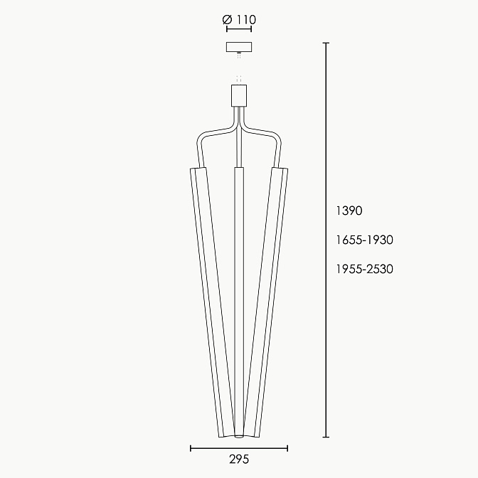 Потолочный светильник  RUBN LIGHTING Angel 3 1000 Chandelier - фото-2 | interior market