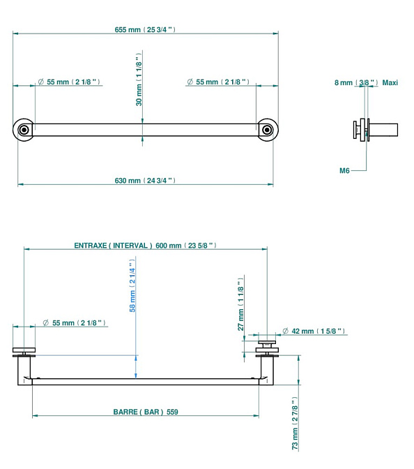 Держатель для полотенец THG ZOOM.7 - фото-2 | interior market