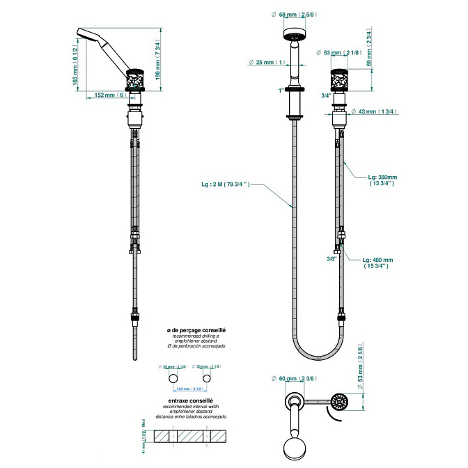 Смеситель для ванны THG Hirondelles - фото-2 | interior market