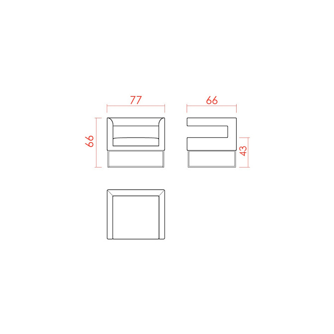 Кресло JNL Dièdre - фото-3 | interior market