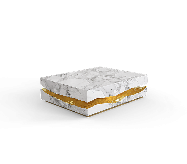 Стол Boca do Lobo Quarry Carrara Marble Center Table - фото-3 | interior market