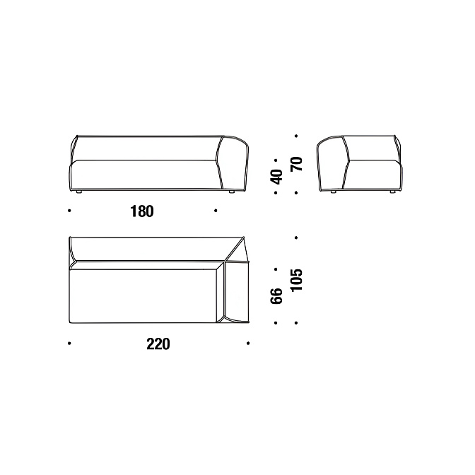 Модульный диван Moroso M.a.s.s.a.s. - фото-3 | interior market
